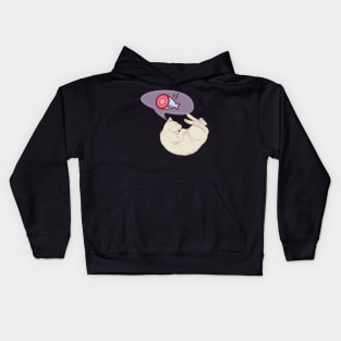 Cat dreaming Kids Hoodie